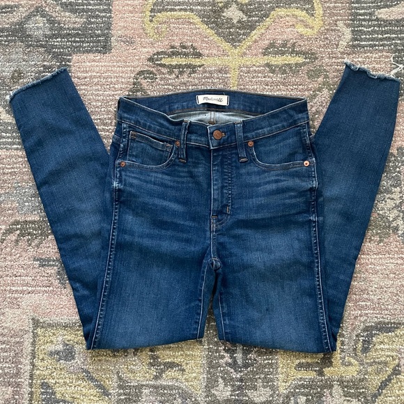 Madewell Denim - Madewell High-Rise Skinny Jeans 27 Dark Wash